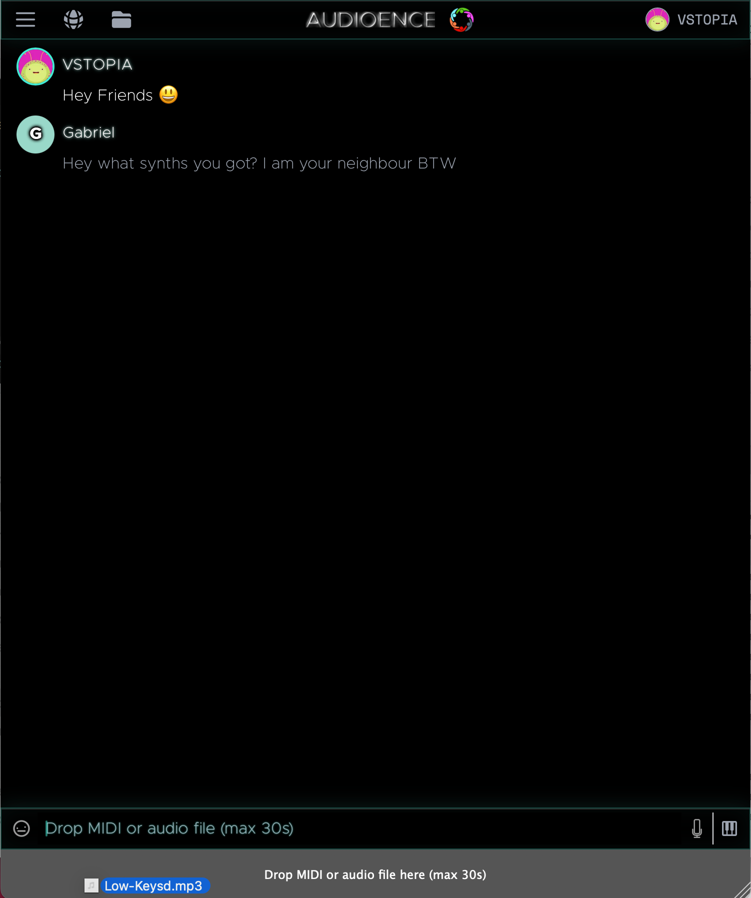 Seamless File Sharing Interface