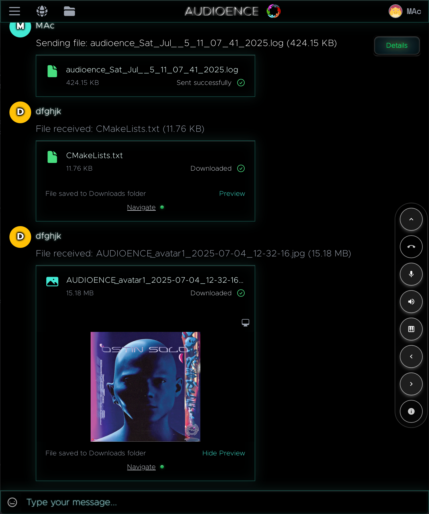 Private Room File Sharing