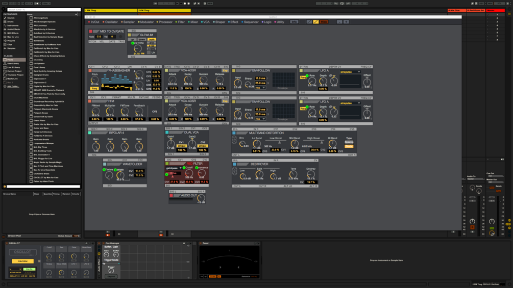 FM Thug Phase-Bashed Packet Synthesizer for OSCiLLOT